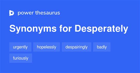 desperately synonyms in english